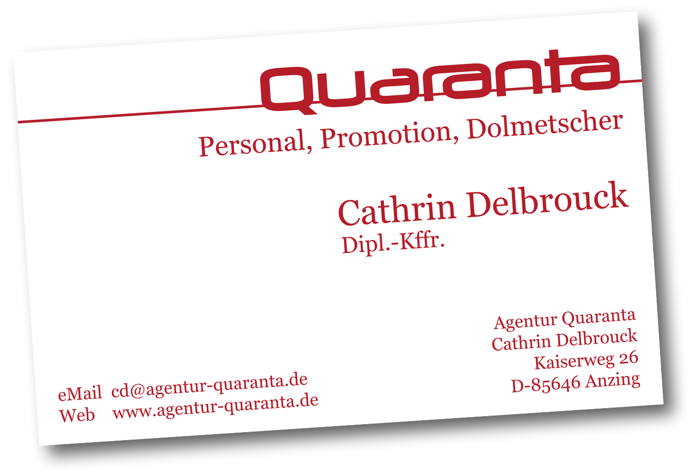 Cathrin Delbrouck Business Card